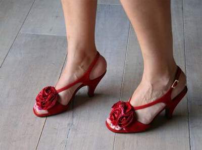 chaussures fleuries originales
